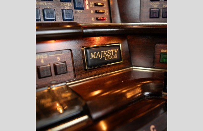 Used Lowrey Majesty Cherry Organ All Inclusive Top Grade Package (SN:510D604H022235) - Image 18